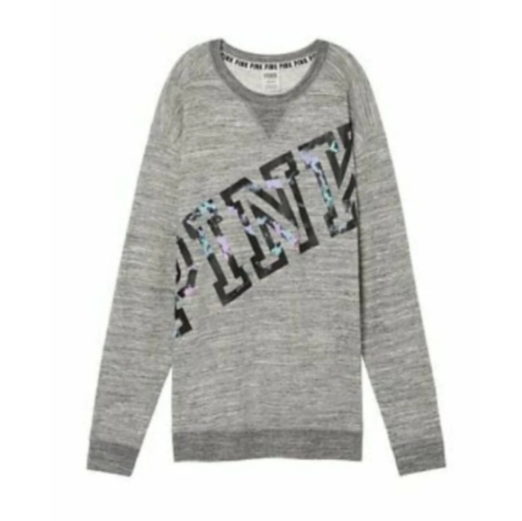 VS PINK Marble Watercolor Pullover Sweatshirt - Picture 2 of 7